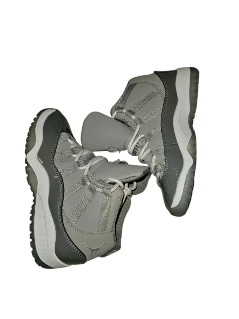 Nike Air Jordan 11 Retro Cool Grey 378039-005 Kids Pre School Shoes size 12.5C